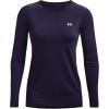 imageUnder Armor Womens Featherweight Fleece CrewPurple Switch 570Metallic Silver