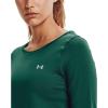 imageUnder Armor Womens Featherweight Fleece CrewSaxon Green 386Metallic Silver