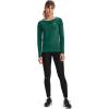 imageUnder Armor Womens Featherweight Fleece CrewSaxon Green 386Metallic Silver