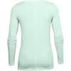imageUnder Armor Womens Featherweight Fleece CrewSeaglass Blue 403Metallic Silver