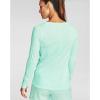 imageUnder Armor Womens Featherweight Fleece CrewSeaglass Blue 403Metallic Silver