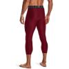 imageUnder Armour Mens HeatGear Armour 34 LeggingsCardinal 625White