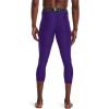 imageUnder Armour Mens HeatGear Armour 34 LeggingsPurple 500White