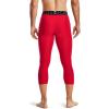 imageUnder Armour Mens HeatGear Armour 34 LeggingsRed 600White