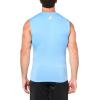 imageUnder Armour Mens HeatGear Compression Sleeveless TShirt475 Carolina Blue   White