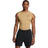 imageUnder Armour Mens HeatGear Compression Sleeveless TShirt715 Team Vegas Gold   Black