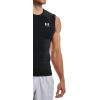 imageUnder Armour Mens HeatGear Compression Sleeveless TShirtBlack 001White