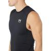 imageUnder Armour Mens HeatGear Compression Sleeveless TShirtBlack 001White