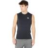 imageUnder Armour Mens HeatGear Compression Sleeveless TShirtBlack 001White