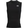imageUnder Armour Mens HeatGear Compression Sleeveless TShirtBlack 001White