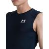 imageUnder Armour Mens HeatGear Compression Sleeveless TShirtBlack 001White