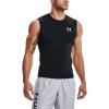 imageUnder Armour Mens HeatGear Compression Sleeveless TShirtBlack 001White