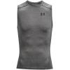 imageUnder Armour Mens HeatGear Compression Sleeveless TShirtCarbon Heather  Black