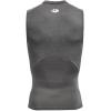 imageUnder Armour Mens HeatGear Compression Sleeveless TShirtCarbon Heather  Black