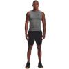 imageUnder Armour Mens HeatGear Compression Sleeveless TShirtCarbon Heather  Black