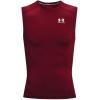 imageUnder Armour Mens HeatGear Compression Sleeveless TShirtCardinalWhite