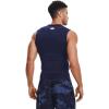imageUnder Armour Mens HeatGear Compression Sleeveless TShirtMidnight Navy  White