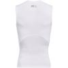 imageUnder Armour Mens HeatGear Compression Sleeveless TShirtWhite  Black