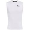 imageUnder Armour Mens HeatGear Compression Sleeveless TShirtWhite  Black