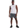imageUnder Armour Mens HeatGear Compression Sleeveless TShirtWhite  Black