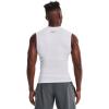 imageUnder Armour Mens HeatGear Compression Sleeveless TShirtWhite  Black