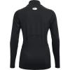 imageUnder Armour Mens Heatgear Armour Mock Long Sleeve TshirtBlackWhite