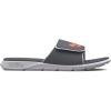 imageUnder Armour Mens Ignite Pro Slide SandalPitch GrayWhiteOrange Blast