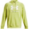 imageUnder Armour Mens Rival Fleece Logo Hoodie743 Lime Yellow   White