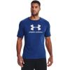 imageUnder Armour Mens Sportstyle Logo ShortSleeve TShirt471 Blue Mirage  White  White