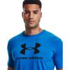 imageUnder Armour Mens Sportstyle Logo ShortSleeve TShirtBrilliant Blue 787Black