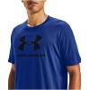 imageUnder Armour Mens Sportstyle Logo ShortSleeve TShirtJupiter Blue 584White