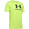 imageUnder Armour Mens Sportstyle Logo ShortSleeve TShirtLime Fizz 291Black
