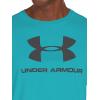 imageUnder Armour Mens Sportstyle Logo ShortSleeve TShirtTeal Rush 454Teal Rush