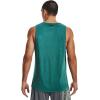 imageUnder Armour Mens Tech Tank 20723 Coastal Teal  Teal Rush  Black
