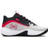 imageUnder Armour Unisex Adult Lockdown 7 Basketball Shoe100 Distant GrayCastlerockRed