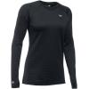 imageUnder Armour Womens Base Crew 30 CrewNeck TShirtBlack Glacier Gray