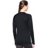 imageUnder Armour Womens Base Crew 30 CrewNeck TShirtBlack Glacier Gray
