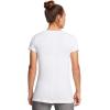 imageUnder Armour Womens HeatGear Armour ShortSleeve TShirt102 White   Black