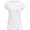 imageUnder Armour Womens HeatGear Armour ShortSleeve TShirt102 White   Black