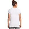 imageUnder Armour Womens HeatGear Armour ShortSleeve TShirt102 White   Black
