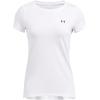 imageUnder Armour Womens HeatGear Armour ShortSleeve TShirt102 White   Black