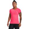 imageUnder Armour Womens HeatGear Armour ShortSleeve TShirt683 Pink Shock   Iridescent