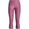 imageUnder Armour Womens HeatGear High Waisted Pocketed Capri669 Pace Pink   Prime Pink