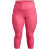 imageUnder Armour Womens HeatGear High Waisted Pocketed Capri683 Pink Shock   White