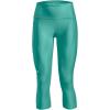 imageUnder Armour Womens HeatGear High Waisted Pocketed CapriNeptune 369Sea Mist