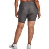 imageUnder Armour Womens Heatgear Bike ShortsCharcoal Light Heather 019Metallic Silver