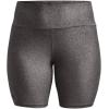 imageUnder Armour Womens Heatgear Bike ShortsCharcoal Light Heather 019Metallic Silver
