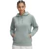 imageUnder Armour Womens Rival Fleece HoodieSilica GreenWhite