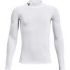 imageUnder Armour Boys HeatGear Mock Long SleeveWhite 100Black