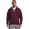 imageUnder Armour Mens Rival Fleece Full Zip Hoodie600 Dark Maroon   White